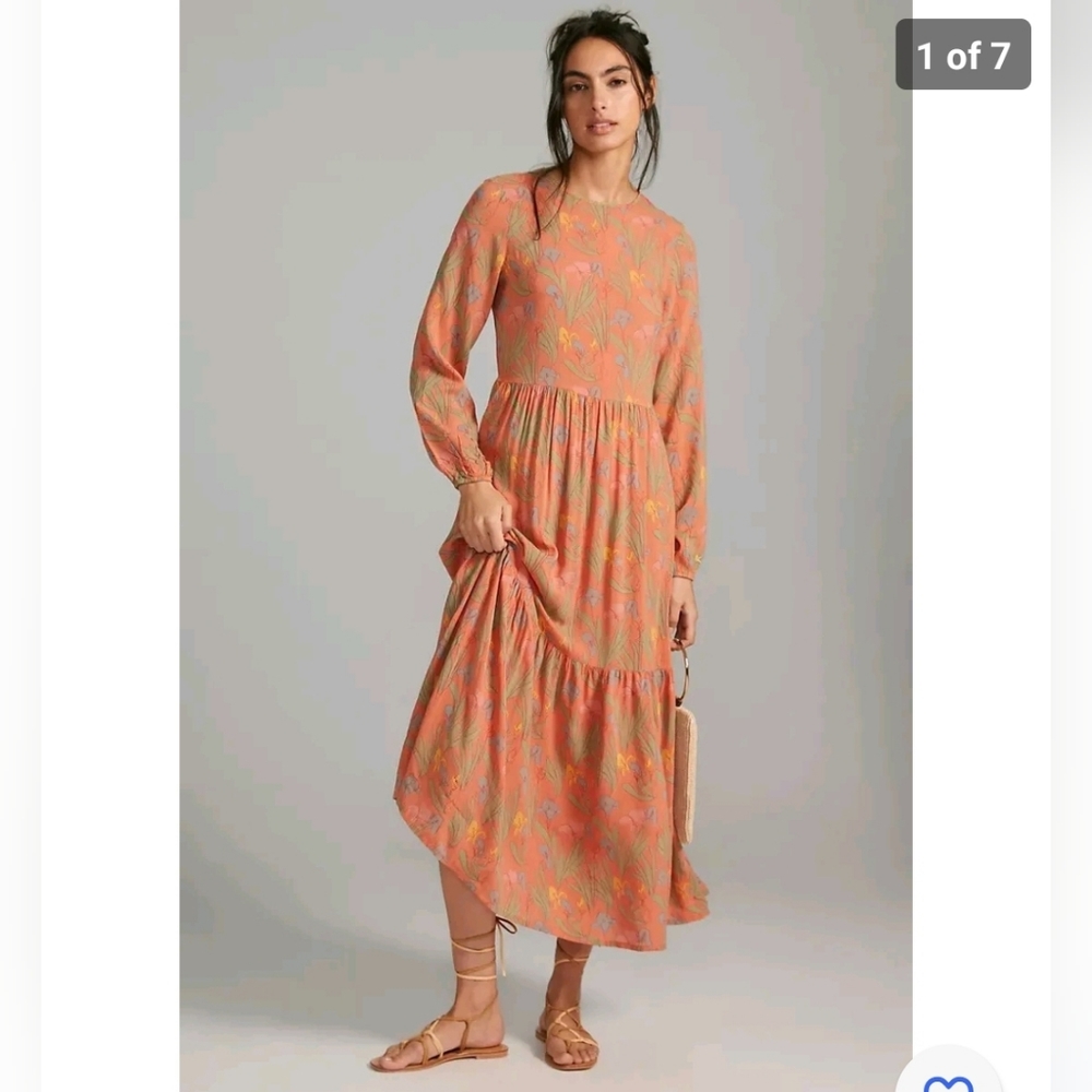 Anthropologie Bobo Choses Floral Maxi Dress Size S